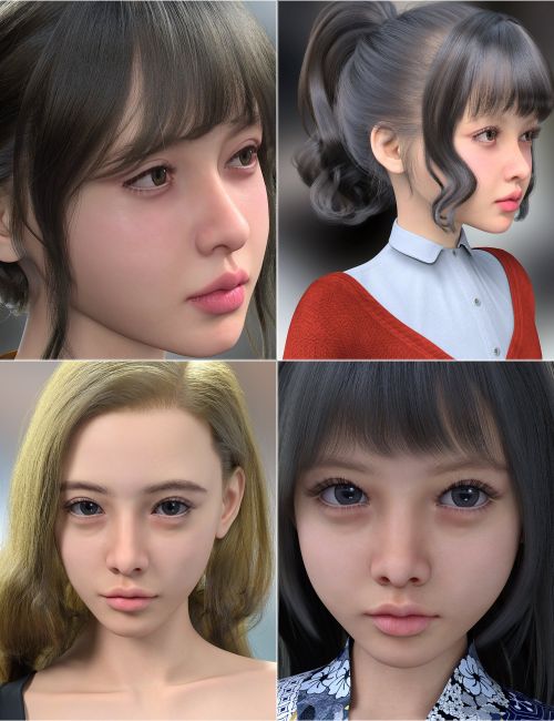 Click here to see preview images for "Vo Layla and Young, and Vo Aggie and Young HD for Genesis 9 Character Bundle" Vo Layla and Young, and Vo Aggie and Young HD for Genesis 9 Character Bundle