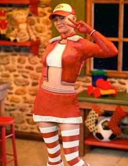 M3D dForce Santas Team Outfit for Genesis 9