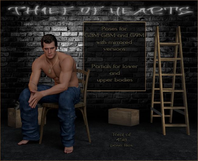 Click here to see preview images for "Thief of Hearts - Poses G9M-G8M-G3M" Thief of Hearts - Poses G9M-G8M-G3M