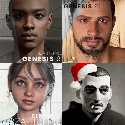 Click here to see preview images for "SZA Genesis 9 Character Shapes - 1st BATCH (xmas bundle)" SZA Genesis 9 Character Shapes - 1st BATCH (xmas bundle)