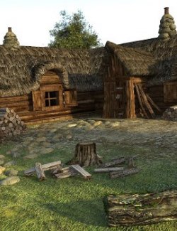 Lumberjack House for Daz Studio