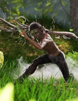 Druids Realm Hierarchical Poses for Genesis 9 and NDFP Druid Accessories