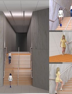 X7 Prop & Poses Stairway set1
