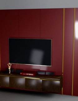 AQ3D Modern TV Wall 8