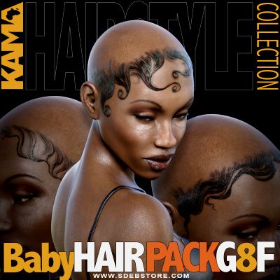 Click here to see preview images for "Baby Hair Pack G8F" Baby Hair Pack G8F