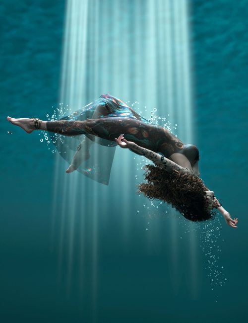 Click here to see preview images for "Underwater Grace Poses For Genesis 9 Feminine" Underwater Grace Poses For Genesis 9 Feminine