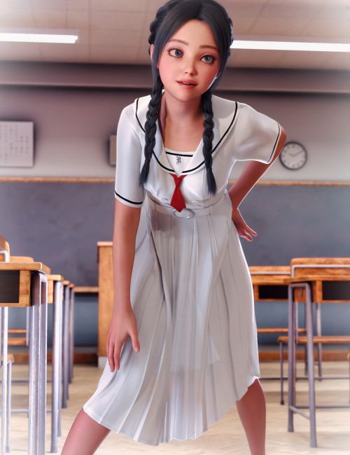 Click here to see preview images for "dForce City School Girl Outfit for Genesis 9" dForce City School Girl Outfit for Genesis 9