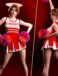 dForce RQL Varsity Cheer Girl Outfit G8F & G8.1F-Bundle
