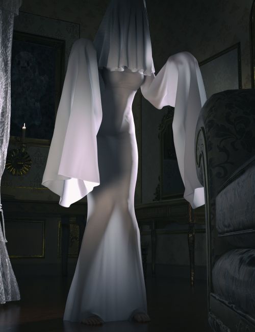 Click here to see preview images for "dForce Nirv Ghost Dress Set for Genesis 9" dForce Nirv Ghost Dress Set for Genesis 9