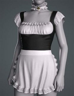 dForce GN Maid Bodysuit for Genesis 9, 8.1, and 8 Female