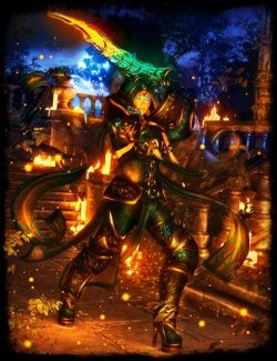 dForce Midnight Marauder Outfit for Genesis 9