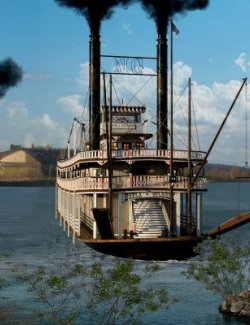 Mississippi Paddleboat Steamer Riverboat