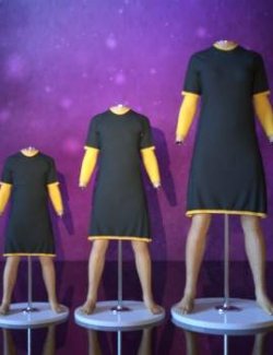 3DL dForce Lil Double Sleeve Dress G8F