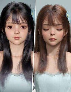 dForce Beautiful Long Hair for Genesis 9