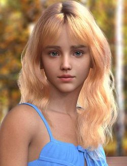 dForce Curly Shaggy Hair for Genesis 9