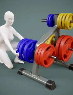 Weight Plate Storage Rack G8 Male-Female