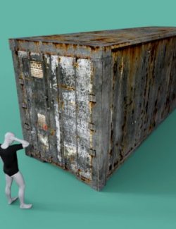 Old Shipment Container Prop for DAZ Studio Free