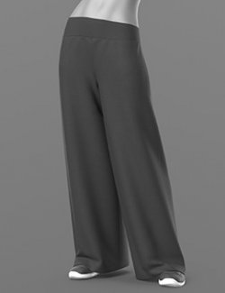 Wide Trousers and Sneakers 2v G8 Female