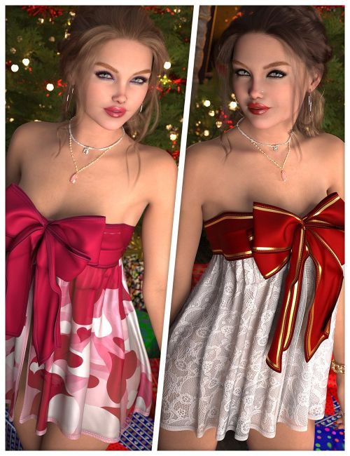 Click here to see preview images for "Alluring Textures for dForce SU Bowknot Underwear Set" Alluring Textures for dForce SU Bowknot Underwear Set