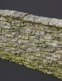 Stone Fence Prop DAZ