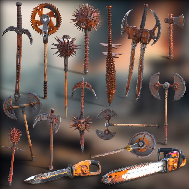 Click here to see preview images for "Post-Apocalyptic Hand Weapons" Post-Apocalyptic Hand Weapons
