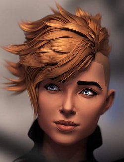 Painterly Style Punk Hair for Genesis 9