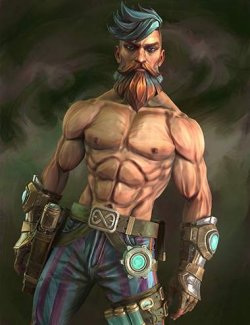 Steampunk Archibald HD Stylized Character for Genesis 9