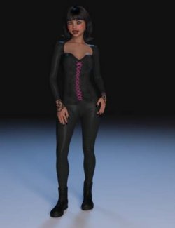 FG Romantic Goth Outfit for Genesis 9