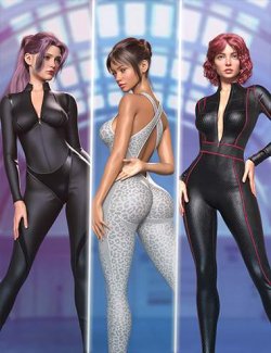 Dynamic Jumpsuits Bundle for Genesis 9 Feminine