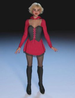 FG dForce Hooded Ensemble for Genesis 9