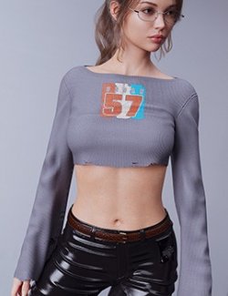 dForce Drama Cropped Top Genesis8-8.1Female