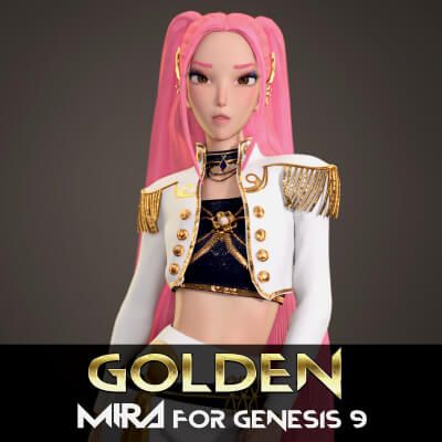 Click here to see preview images for "Golden Mira for Genesis 9" Golden Mira for Genesis 9