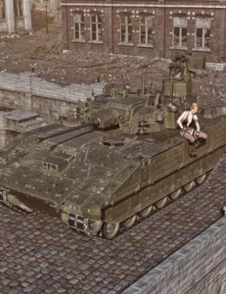 Ajax AFV Armored Vehicle wt for DAZ3D