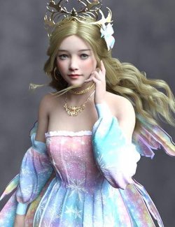 L3D Magic Add-On Elf Style Dress Genesis 9