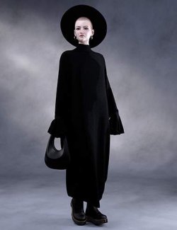 dForce Batwing Dress Outfit for Genesis 9