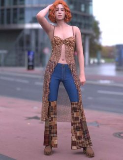 dForce LV Retro Vogue Outfit for Genesis 9