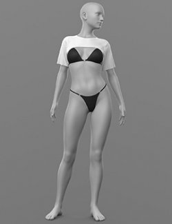 Short Shirt Bra 03v Panties Straps 4v G8 Female