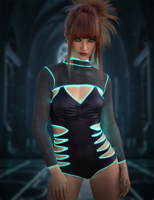 Click here to see preview images for "dForce Stygian Logic for Genesis 9 and 8 Female" dForce Stygian Logic for Genesis 9 and 8 Female