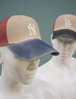 Baseball Cap Texture Add-On 03