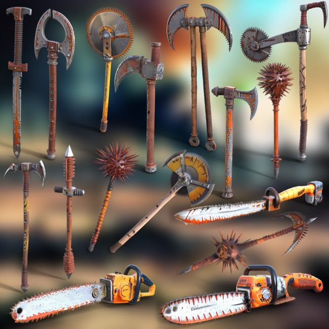 Click here to see preview images for "Post-Apocalyptic Hand Weapons 2" Post-Apocalyptic Hand Weapons 2