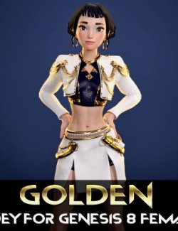 Golden Zoey for Genesis 8 Female