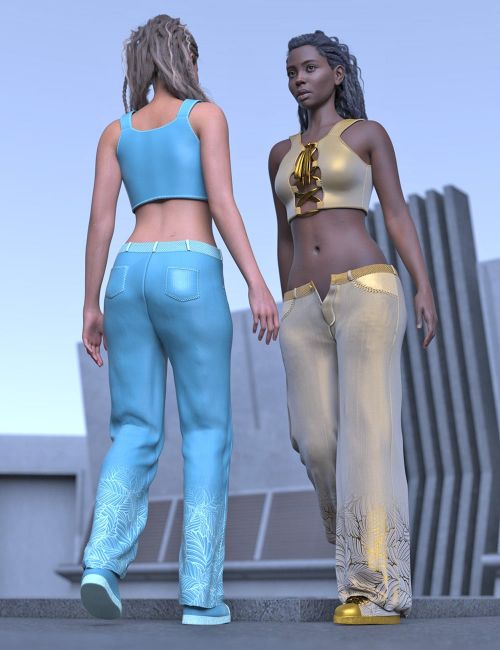 Click here to see preview images for "Peekaboo Street Outfit for Genesis 9 Females" Peekaboo Street Outfit for Genesis 9 Females