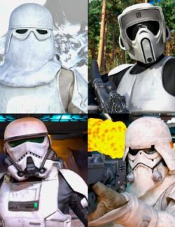 Elite Stormtroopers for Genesis 8 and 9 + Weapons