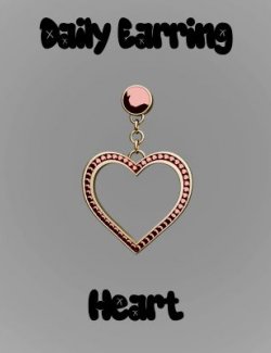 Daily Heart Earrings for Genesis 9