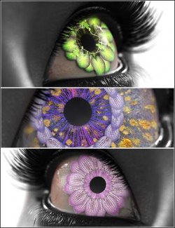 Pretty Petals Geoshell Eye Builder for Genesis 9