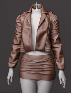 EG Leather Jacket and EG Lovely Poses for Genesis 9 Bundle