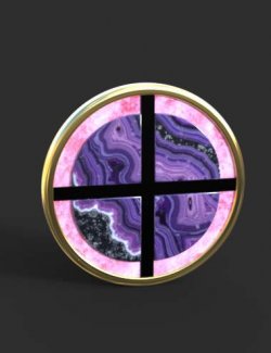 AP Charoite Quartz Studs For Genesis 9