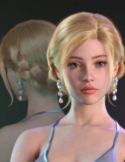 ALO Xanthe Hair for Genesis 9, 8 and 8.1 Females