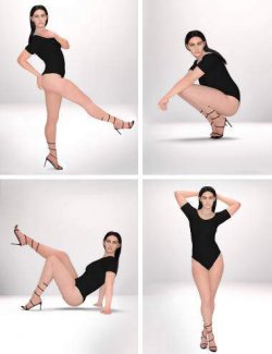 TIN Supermodel Studio Poses for Genesis 9 and 8 Female