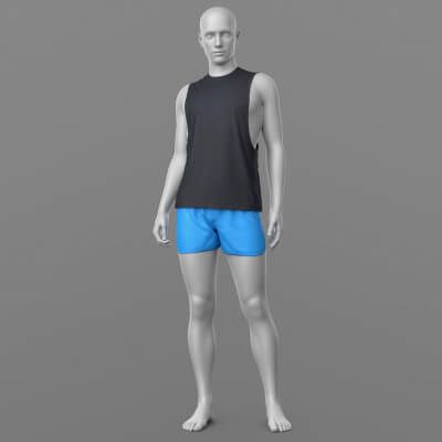 Click here to see preview images for "Sports Shorts 02v and Tank Top G8 Male" Sports Shorts 02v and Tank Top G8 Male